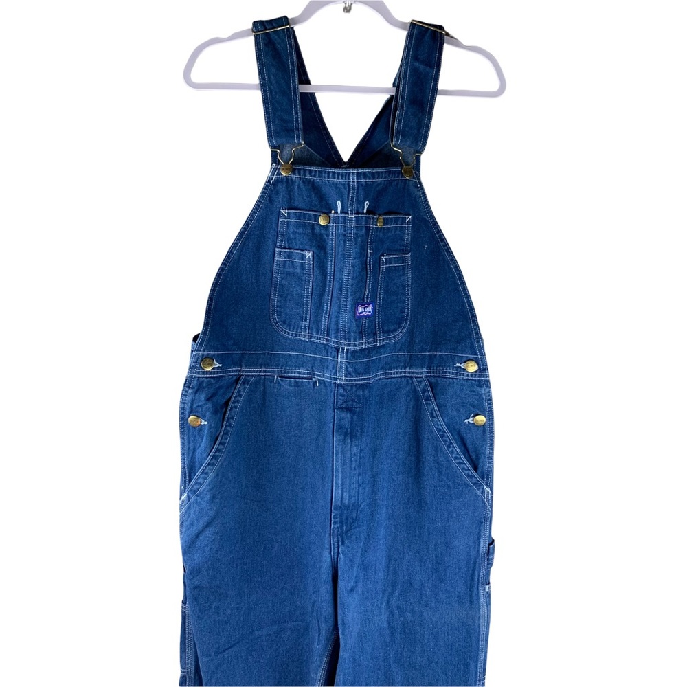 Genuine Big Smith Men’s Denim Carpenter, Farmer Overalls Size 34